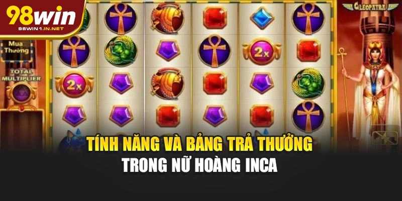 Tính năng và bảng trả thưởng trong Nữ Hoàng Inca